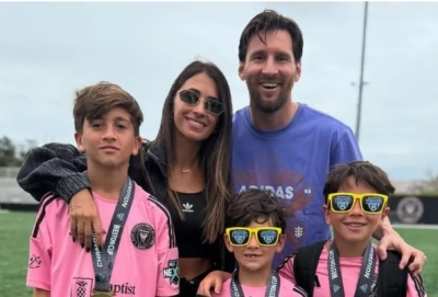 Los tres hijos de Lionel Messi se consagran campeones en torneo de fútbol infantil