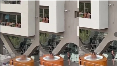 Pareja es sorprendida teniendo relaciones en área común; video se vuelve viral