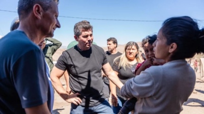 Orrego supervisa el impacto de las lluvias en Calingasta