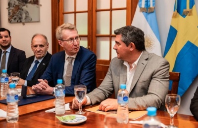 Orrego recibió al embajador de Suecia en Argentina